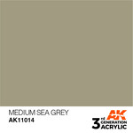 AK Interactive 3rd Gen Acrylic Paint (17ml) 11014 Medium Sea Grey