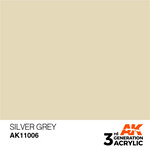 AK Interactive 3rd Gen Acrylic Paint (17ml) 11006 Silver Grey