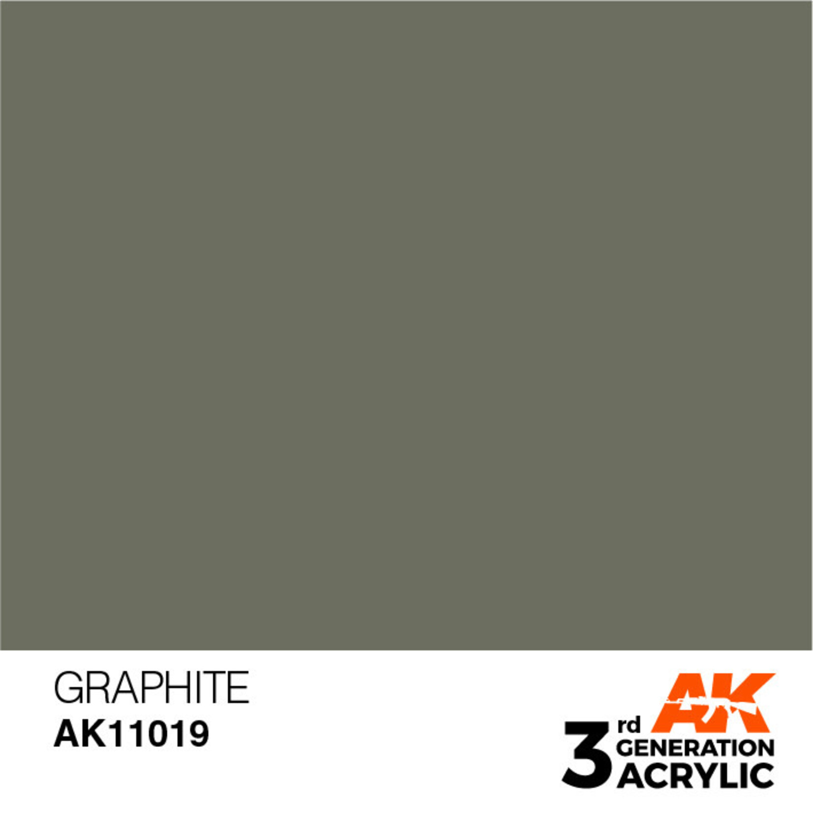 AK Interactive 3rd Gen Acrylic Paint (17ml) 11019 Graphite