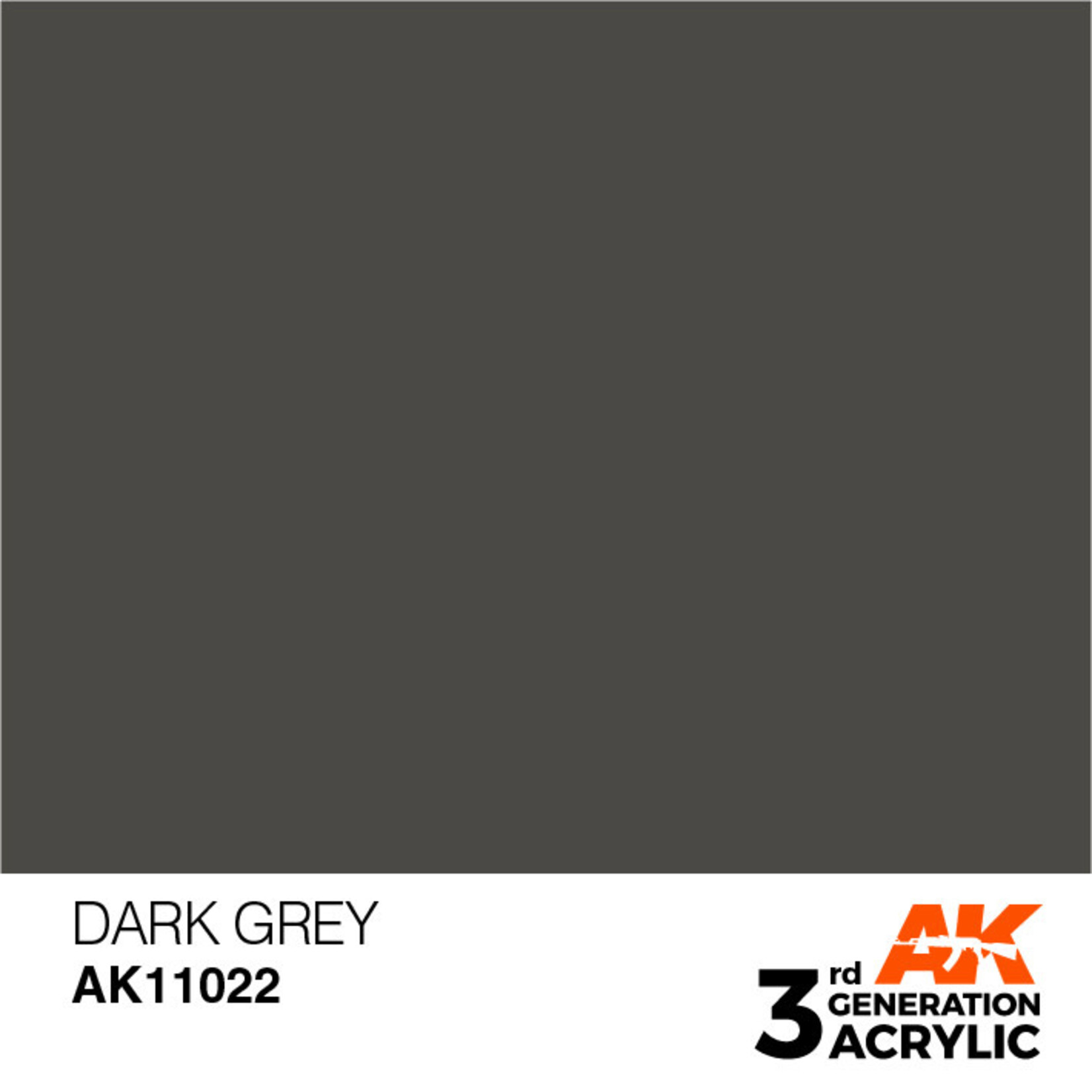 AK Interactive 3rd Gen Acrylic Paint (17ml) 11022 Dark Grey