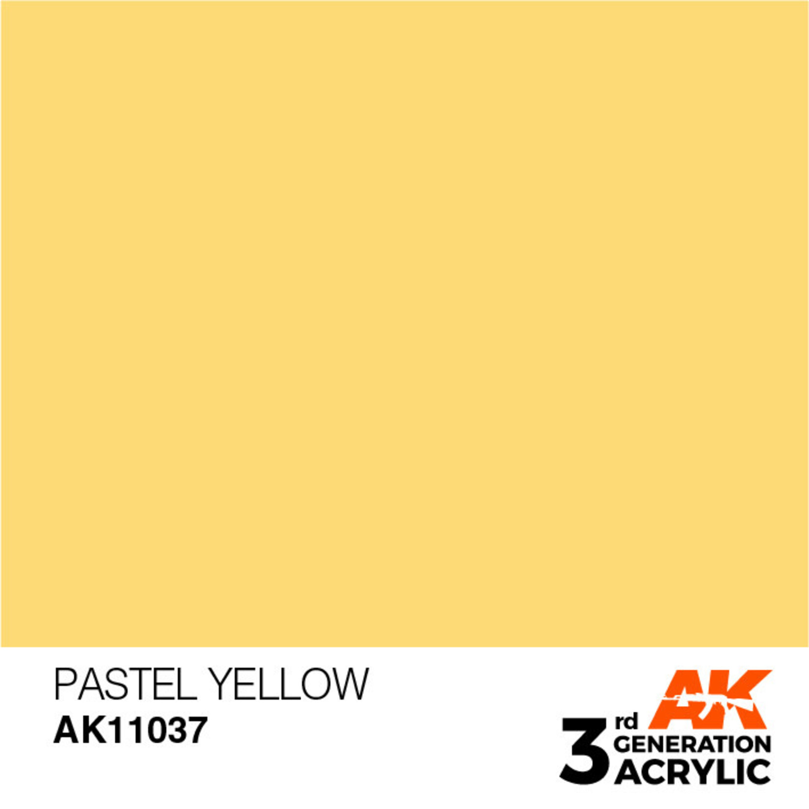 AK Interactive 3rd Gen Acrylic Paint (17ml) 11037 Pastel Yellow