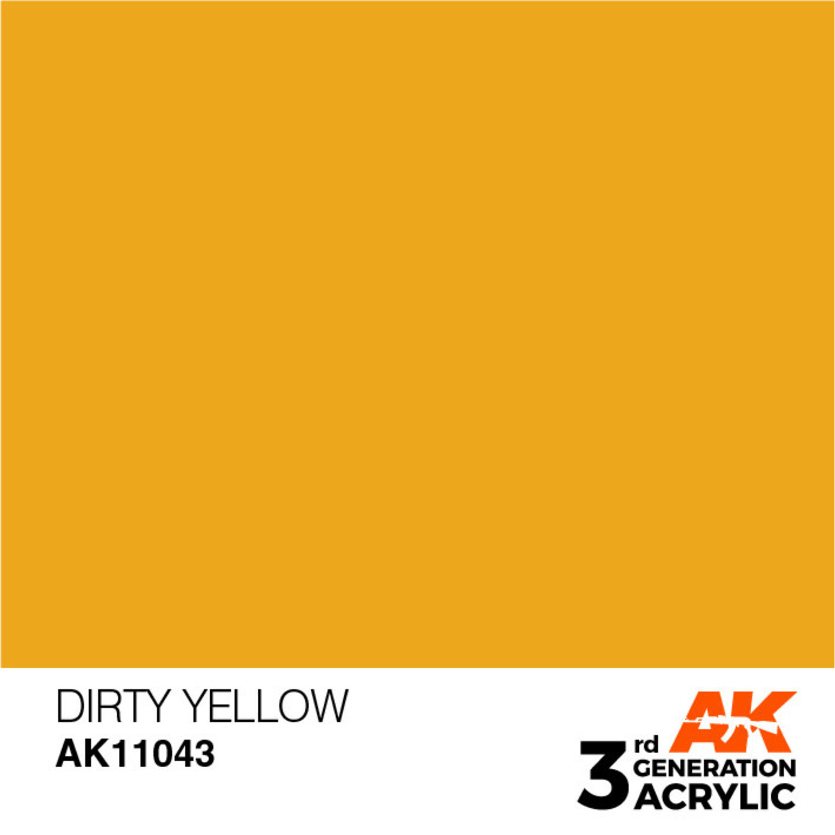 AK Interactive 3rd Gen Acrylic Paint (17ml) 11043 Dirty Yellow