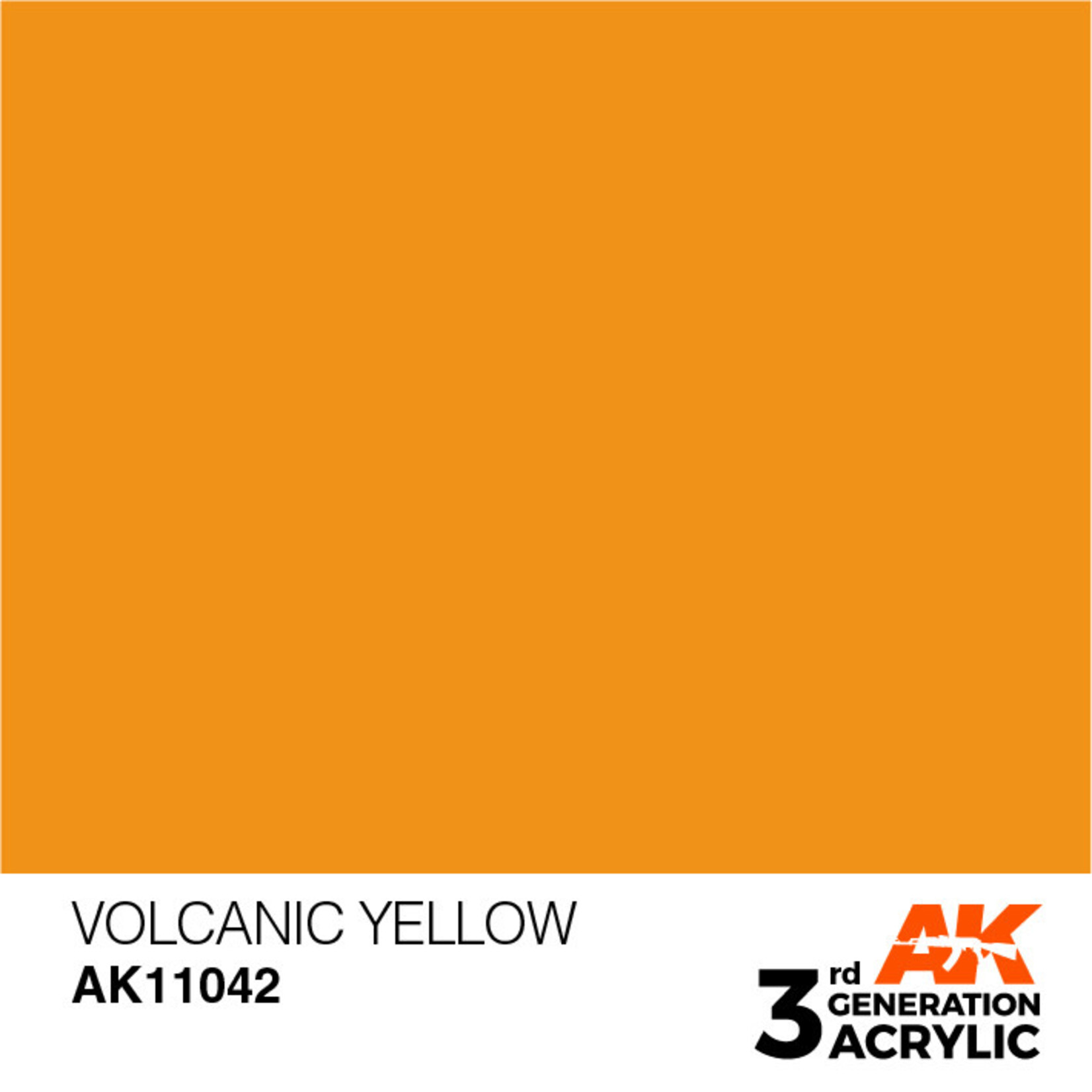 AK Interactive 3rd Gen Acrylic Paint (17ml) 11042 Volcanic Yellow