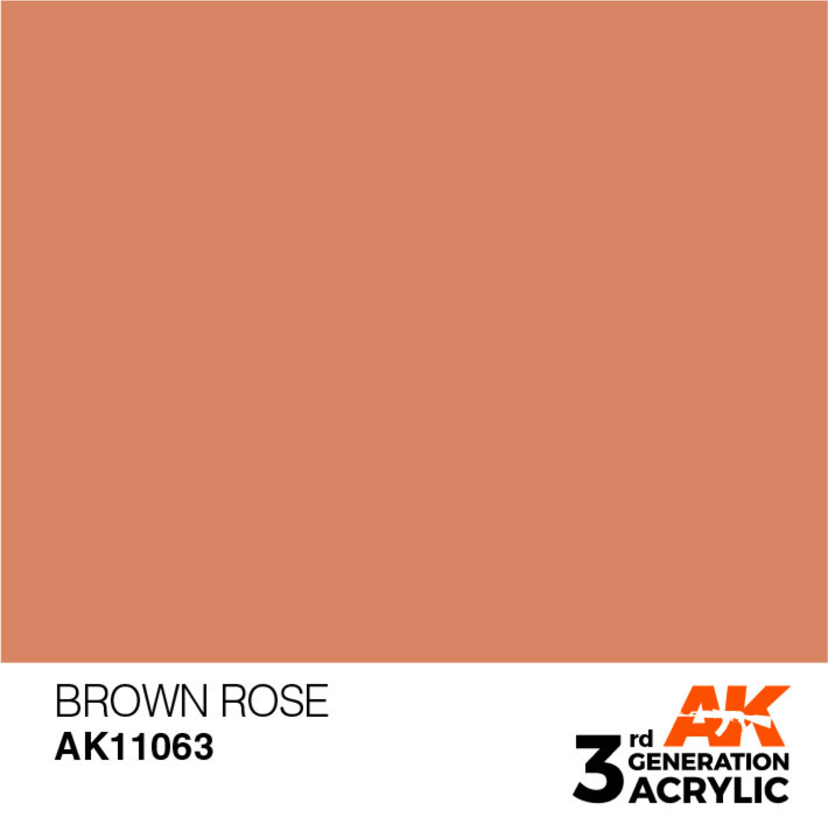 AK Interactive 3rd Gen Acrylic Paint (17ml) 11063 Brown Rose