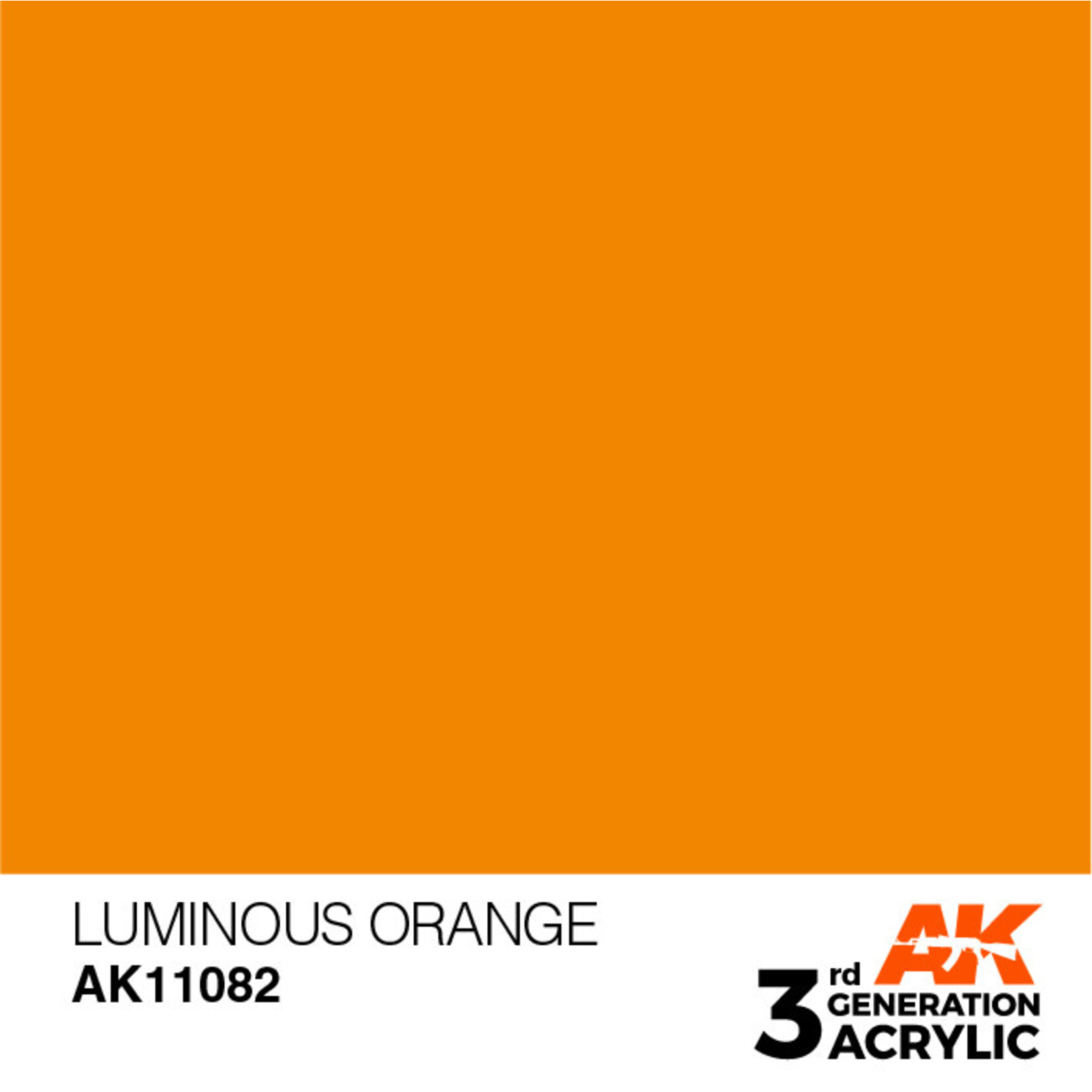 AK Interactive 3rd Gen Acrylic Paint (17ml) 11082 Luminous Orange