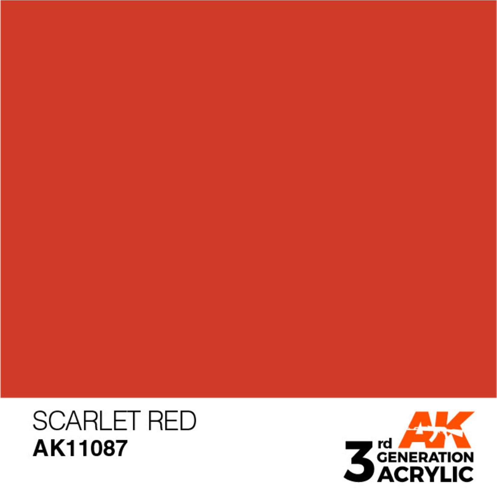 AK Interactive 3rd Gen Acrylic Paint (17ml) 11087 Scarlet Red