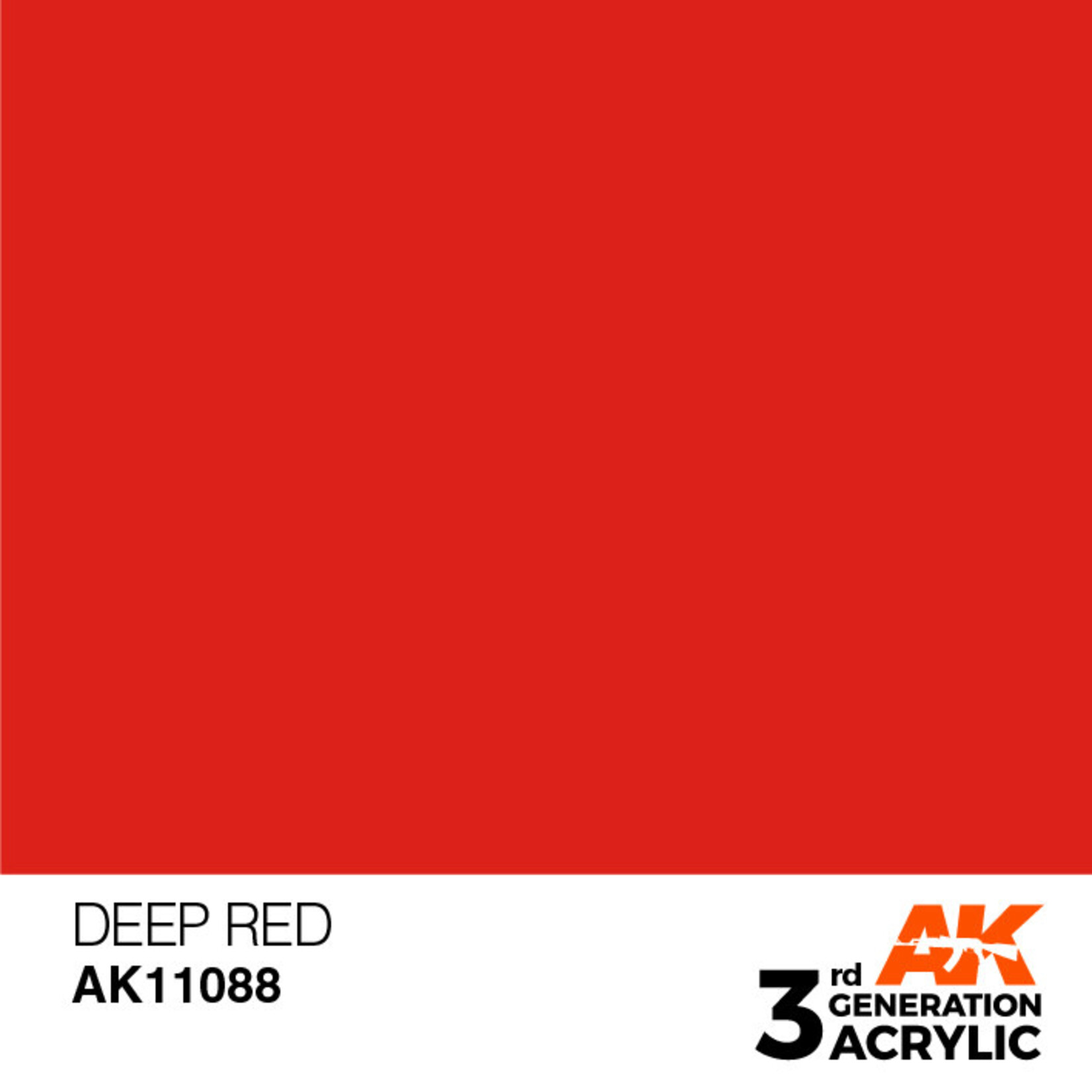 AK Interactive 3rd Gen Acrylic Paint (17ml) 11088 Deep Red