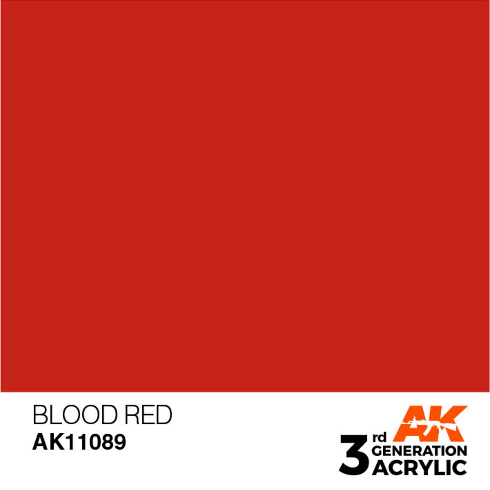 AK Interactive 3rd Gen Acrylic Paint (17ml) 11089 Blood Red