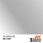 AK Interactive 3rd Gen Acrylic Paint (17ml) 11207 Aluminium