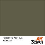 AK Interactive 3rd Gen Acrylic Paint (17ml) 11222 Sooty Black INK