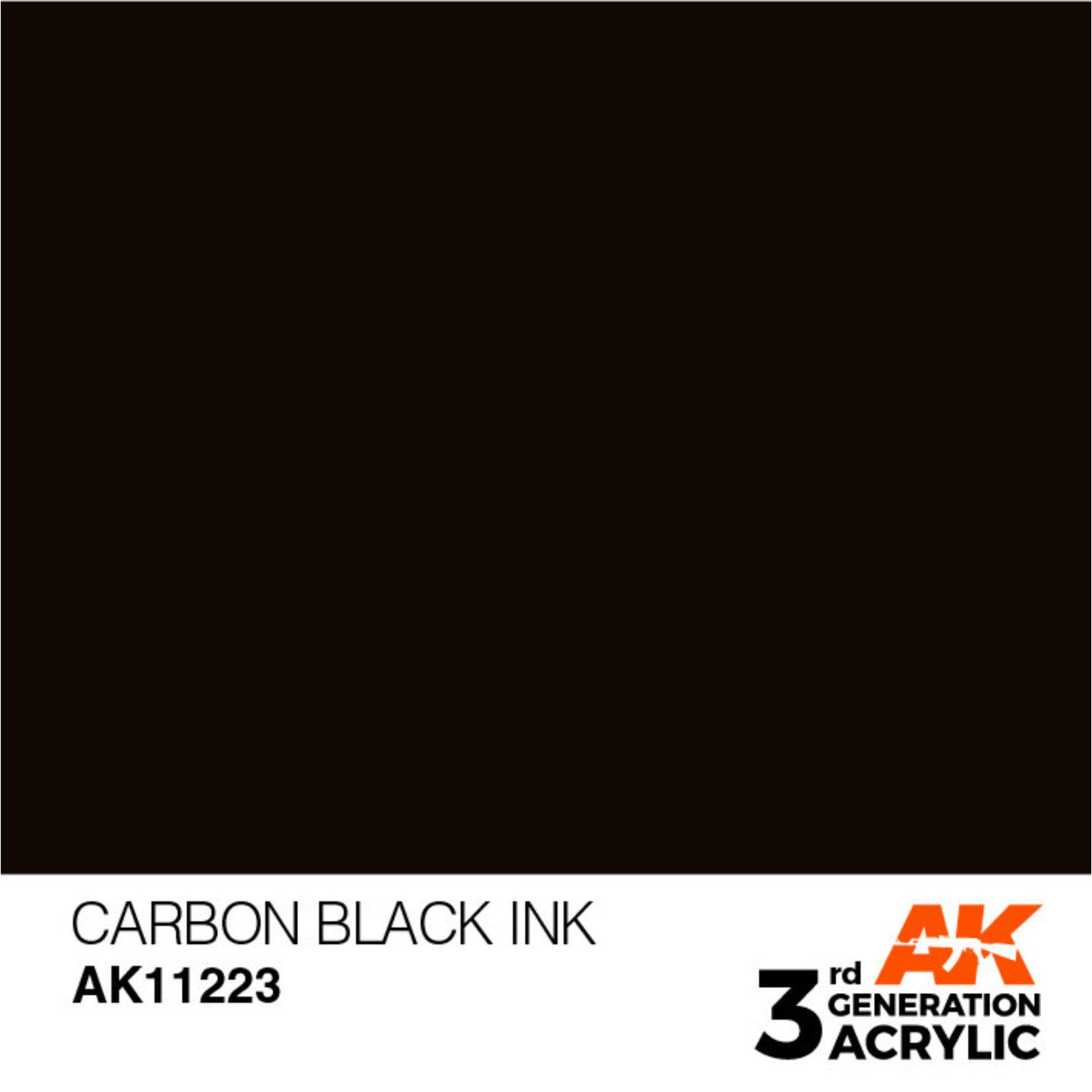 AK Interactive 3rd Gen Acrylic Paint (17ml) 11223 Carbon Black INK