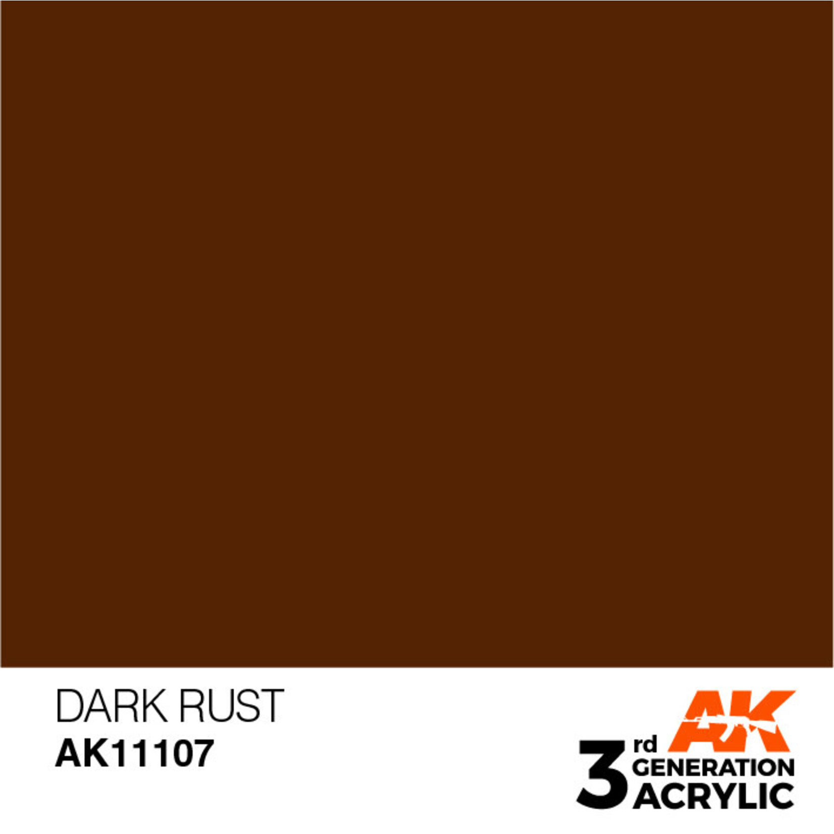 AK Interactive 3rd Gen Acrylic Paint (17ml) 11107 Dark Rust