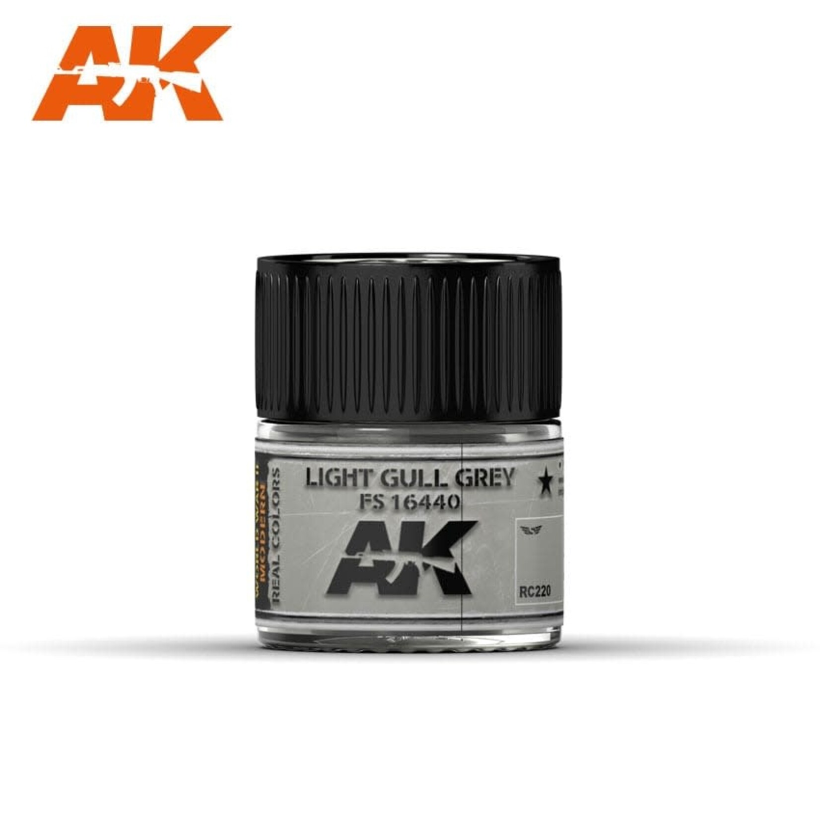 AK Interactive Real Colors Acrylic Laquer (10ml) RC220 Light Gull Grey FS 16440