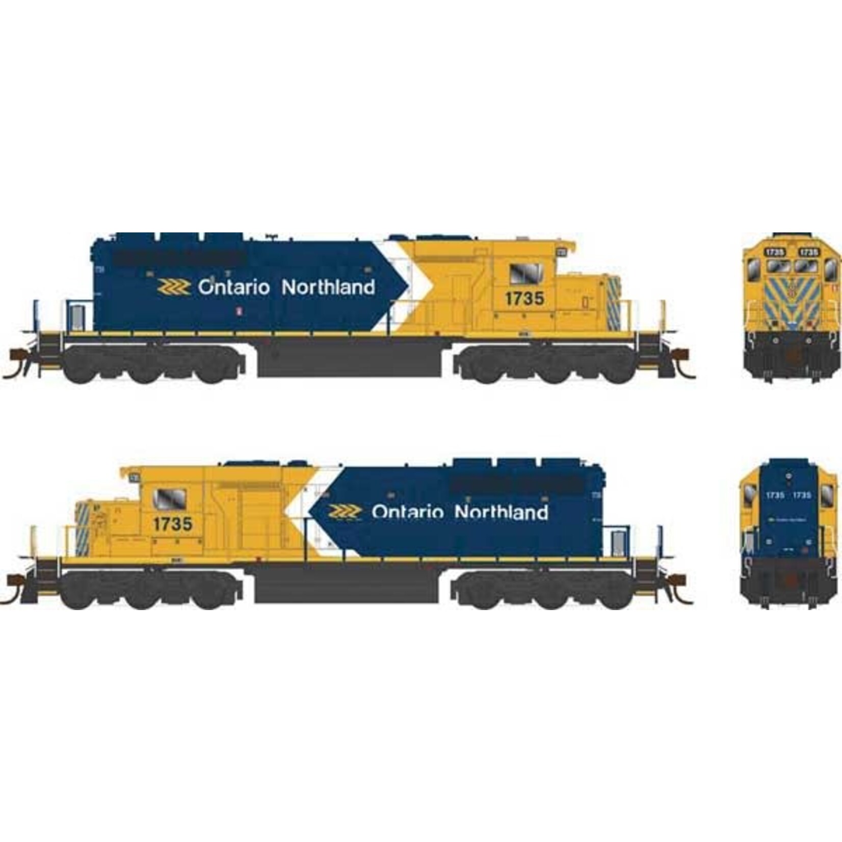 Bowser Trains HO GMD SD40-2  Ontario Northland #1735