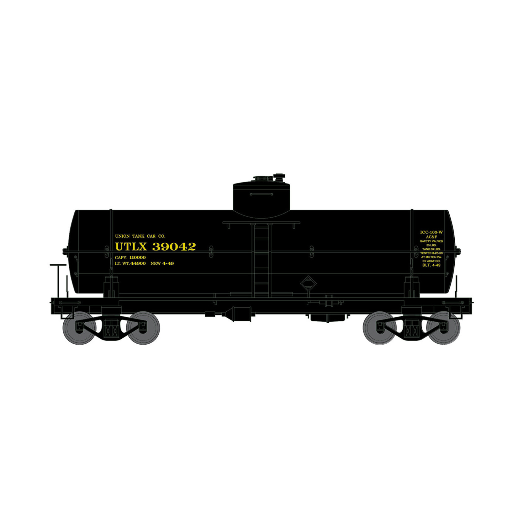 Intermountain HO 10K Gal Welded Tank Cars - Union