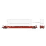 Rapido Trains HO 53' Husky-Stack well car + 2 containers: CP