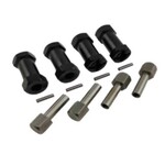 Hobby Details Hex Extensions 12x25mm - Black (4)