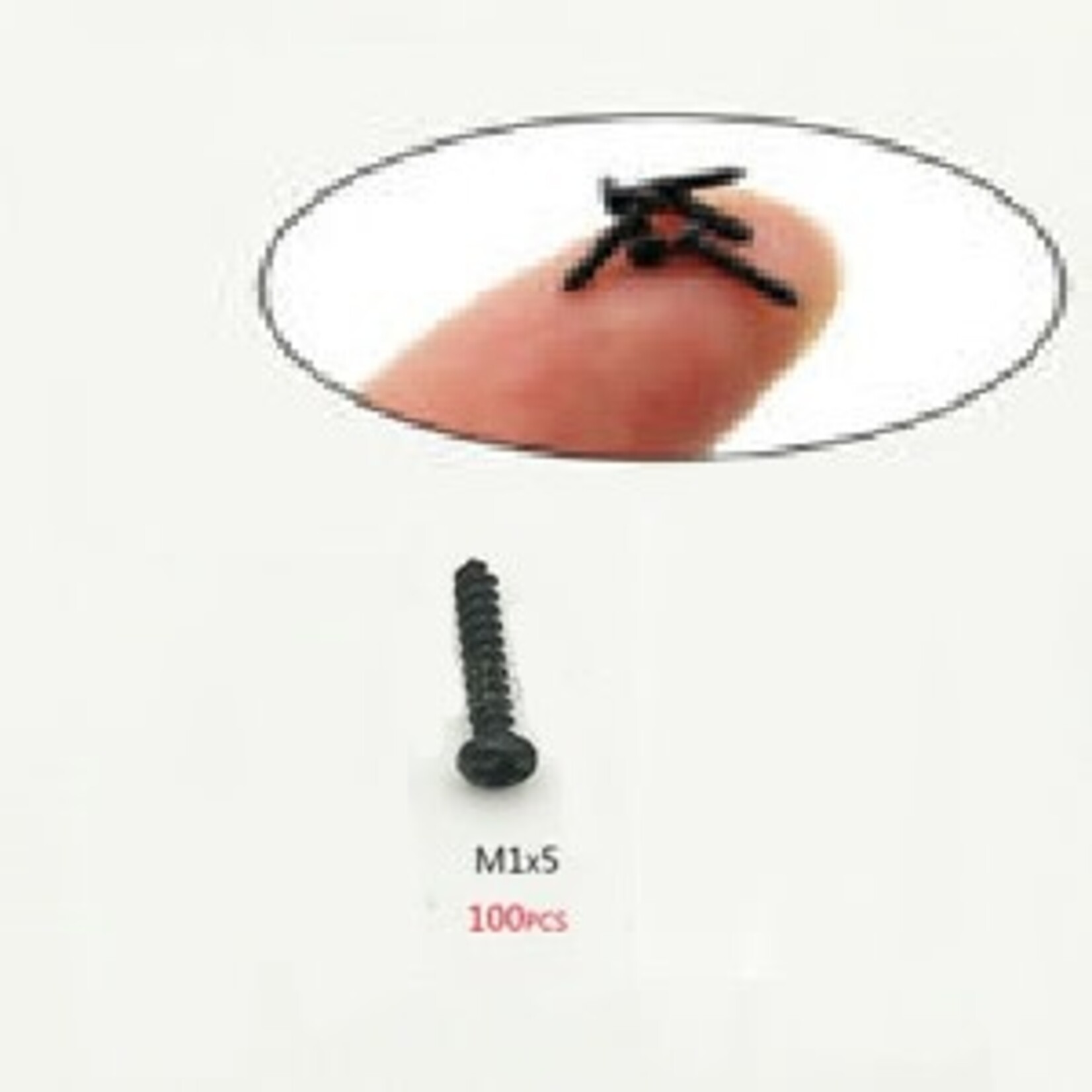 Paris Junction Hobbies M1 x 5mm Screws Black (25)
