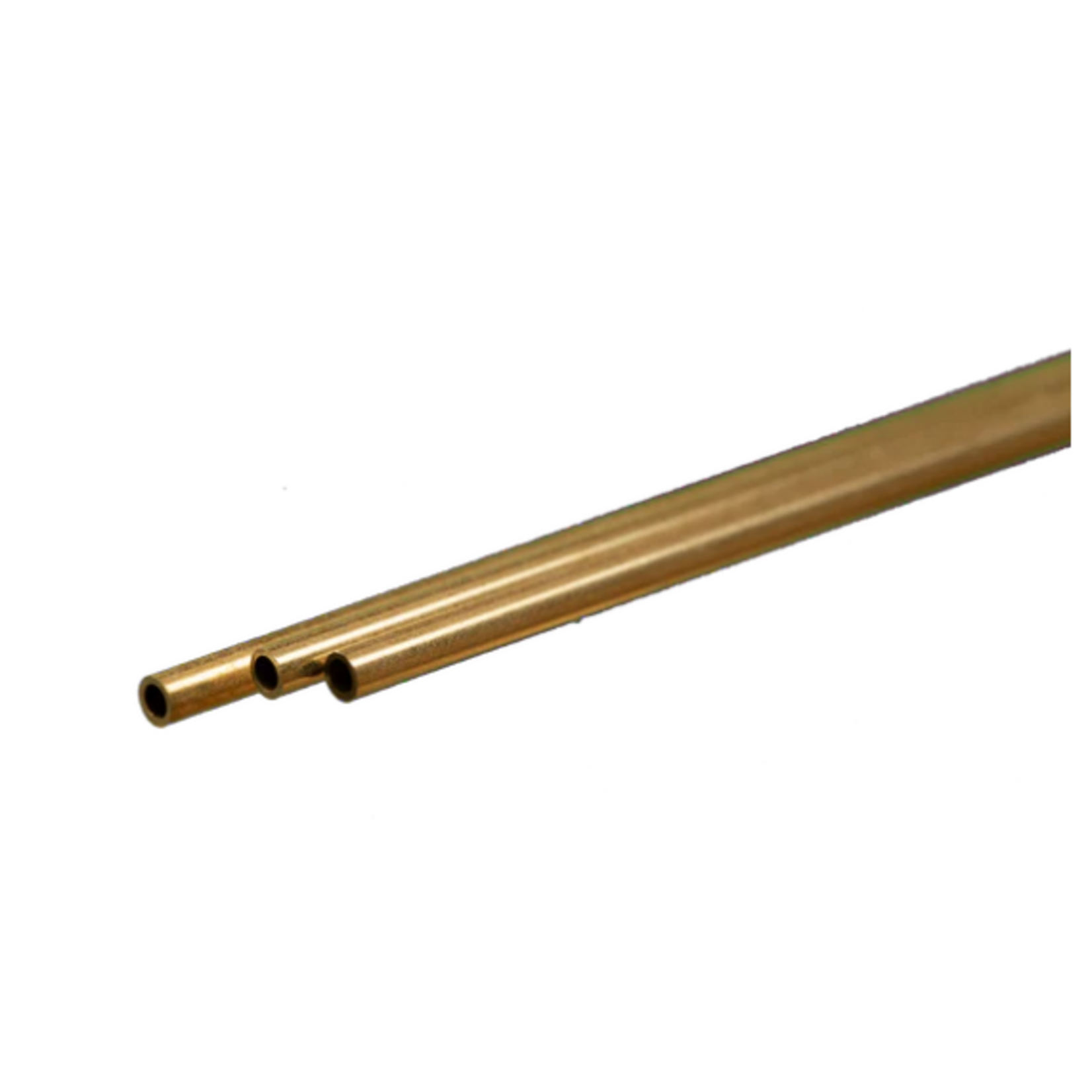 K&S 3/32 x 12" Round Brass Tube (3)