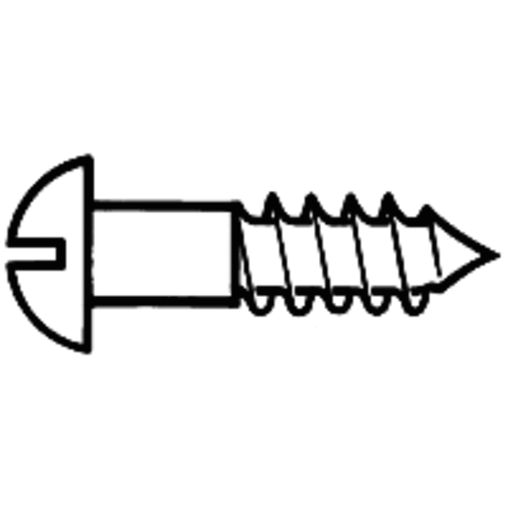 Walthers Wood Screws pkg(24) #2; 1/2 x .086" 1.27 x .22cm