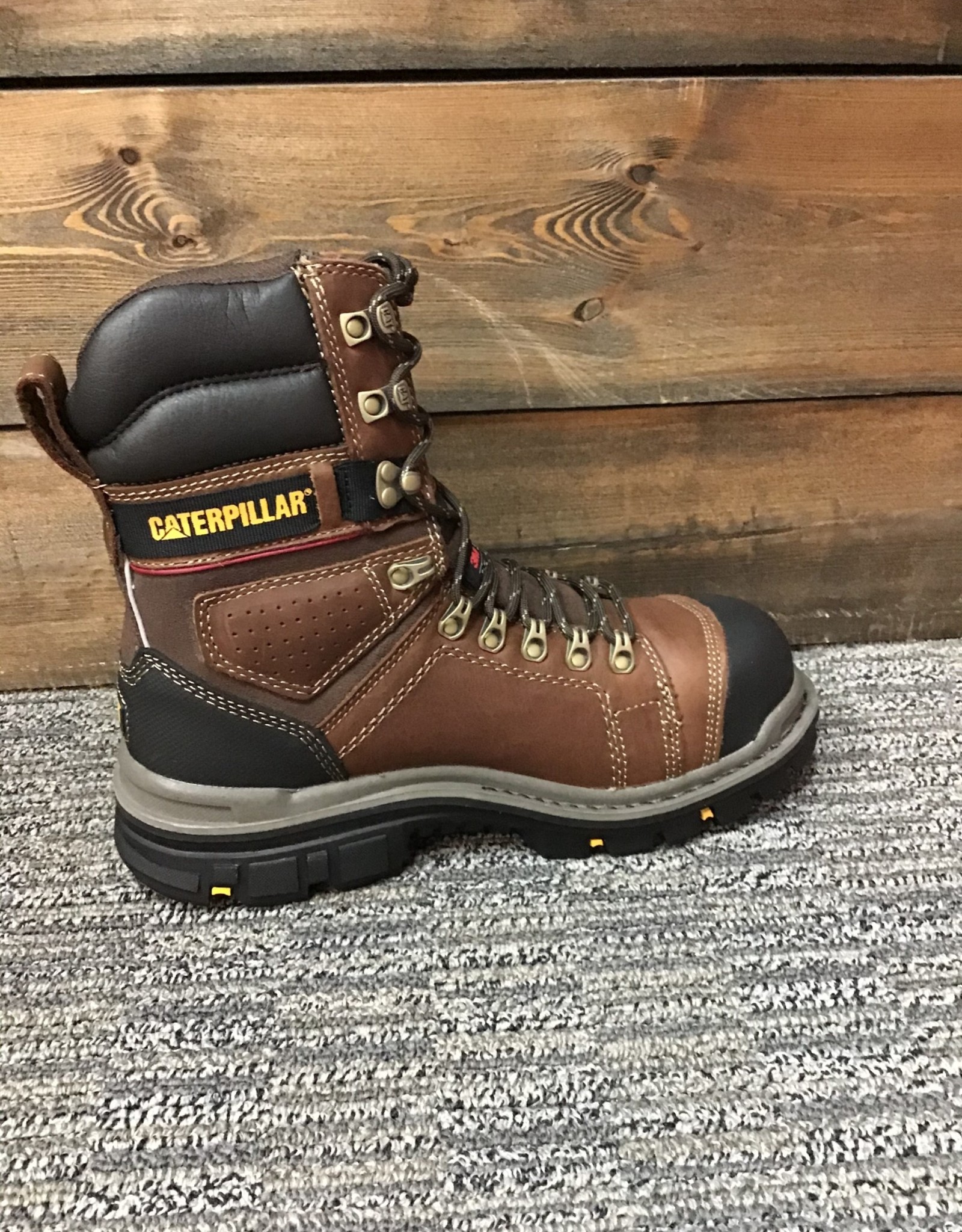 thumbnail interactive-video image 1 of Caterpillar Men's Hauler 8 Waterproof CSA Work Boots - Black (P717628) 1 of 4