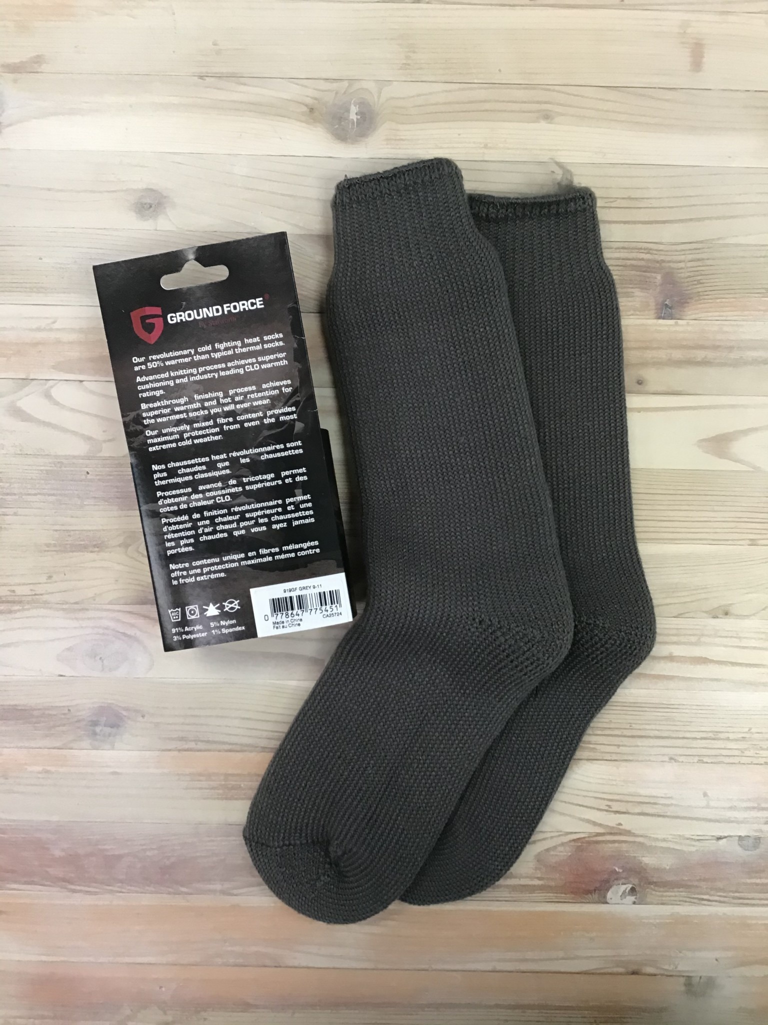 Ground Force by Stalworth Heat Thermal Socks Men’s - Shoes & M'Orr