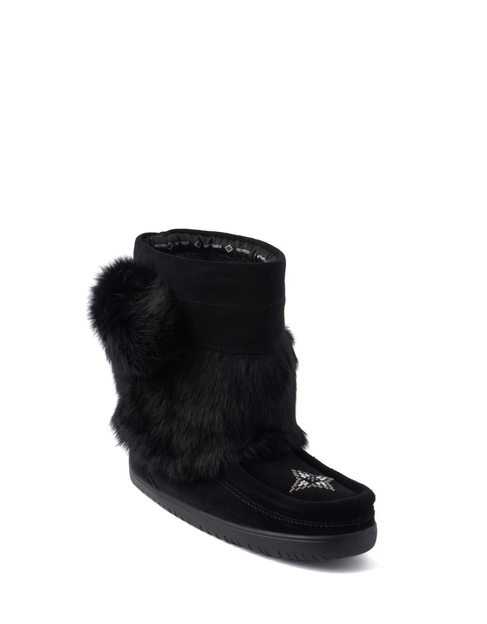 Manitobah Mukluks Manitobah Mukluks WP Short Snowy Owl Mukluk Suede Ladies'