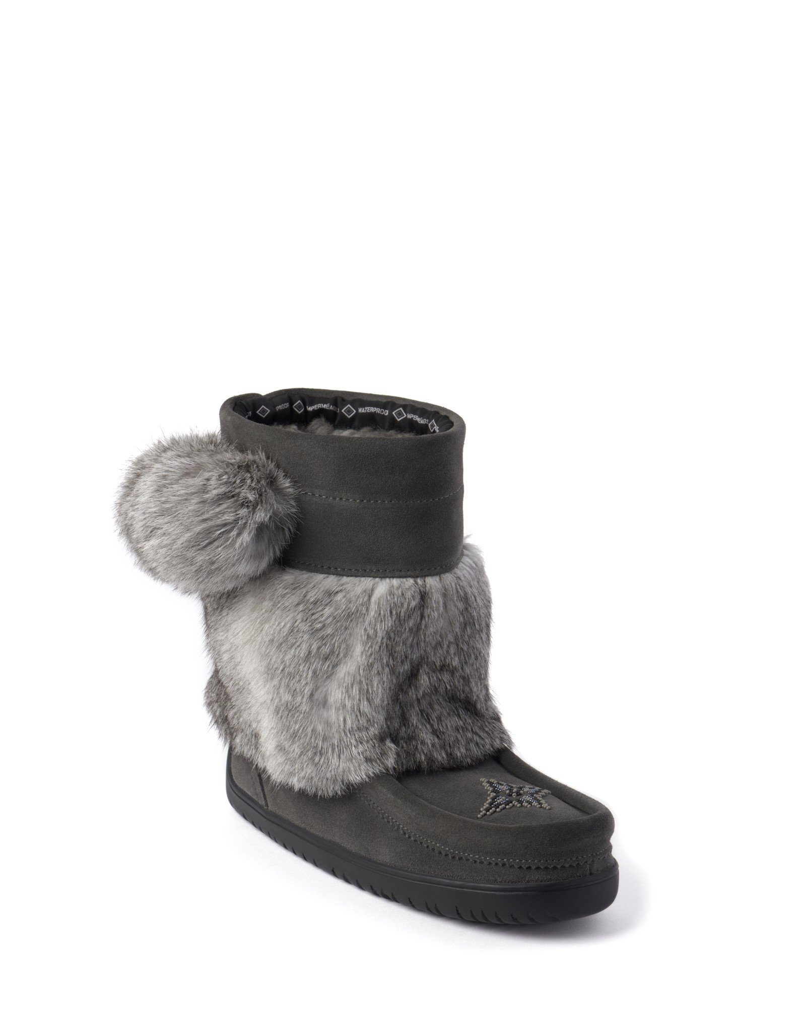 Manitobah Mukluks Manitobah Mukluks WP Short Snowy Owl Mukluk Suede Ladies'