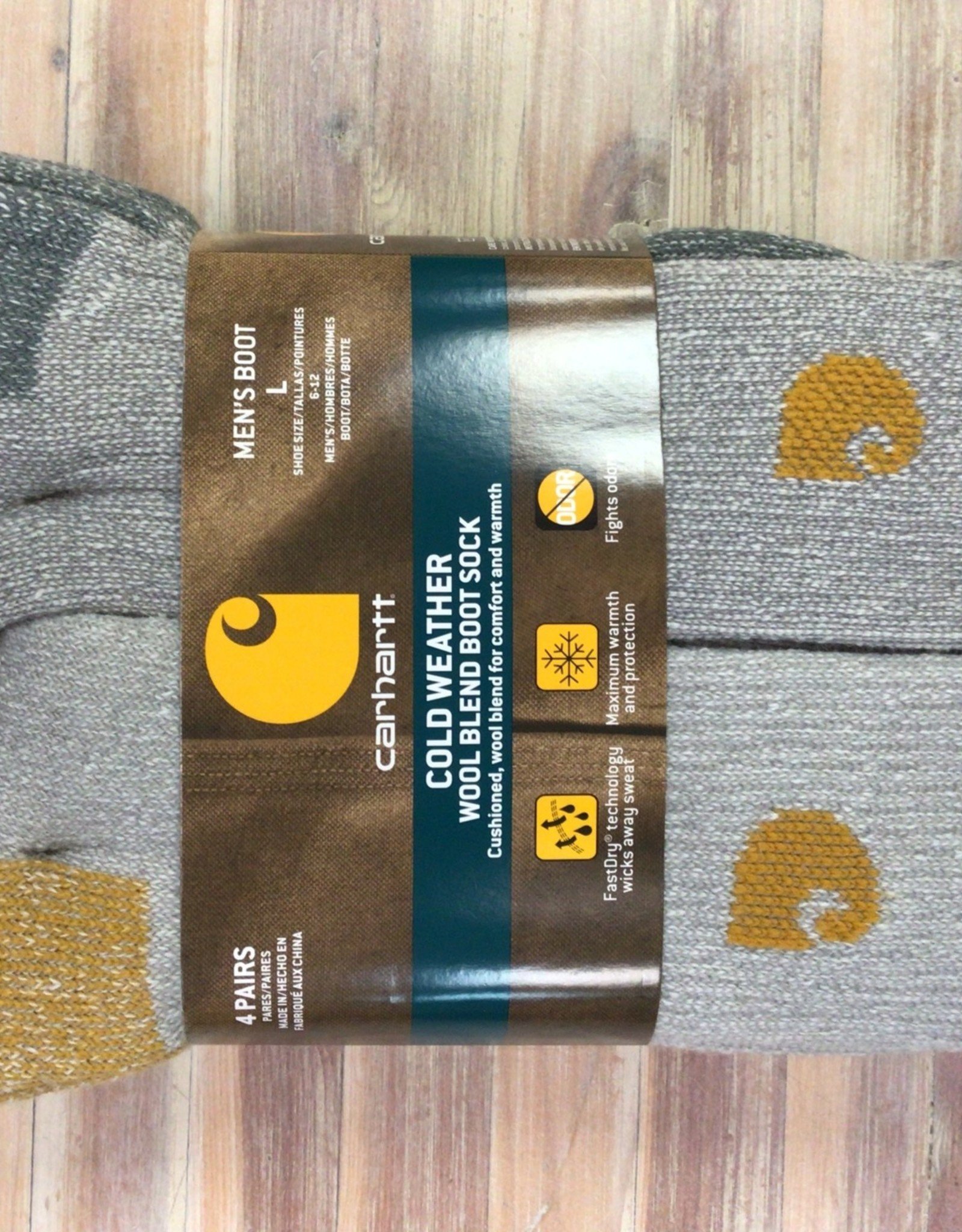 Carhartt Carhartt Cold Weather Wool Blend Boot 4 Pairs Socks Men’s