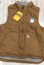 Carhartt Carhartt 104224 Relaxed Fit Washed Duck Lined Mock Neck Vest Ladies’