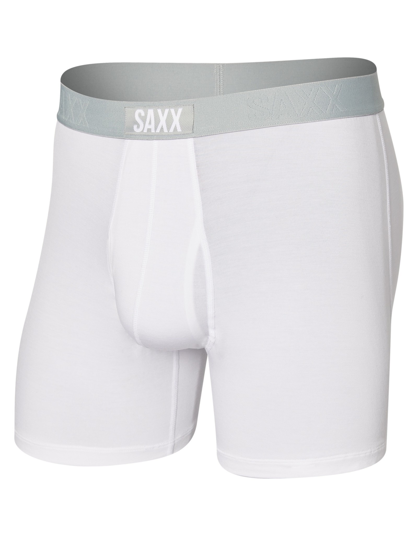 Saxx Underwear L67145 Mens White Droptemp Fly Boxer Briefs Size
