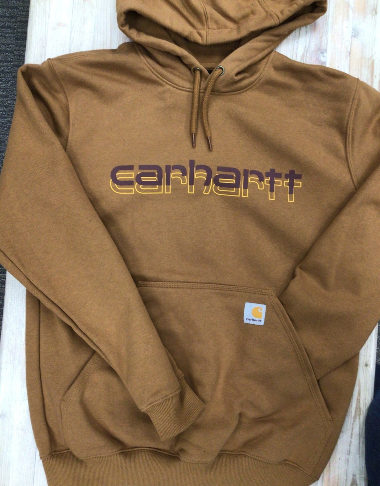 Carhartt K288 Midweight Signature Sleeve Logo Hooded Sweatshirt Mens -  Shoes & M'Orr