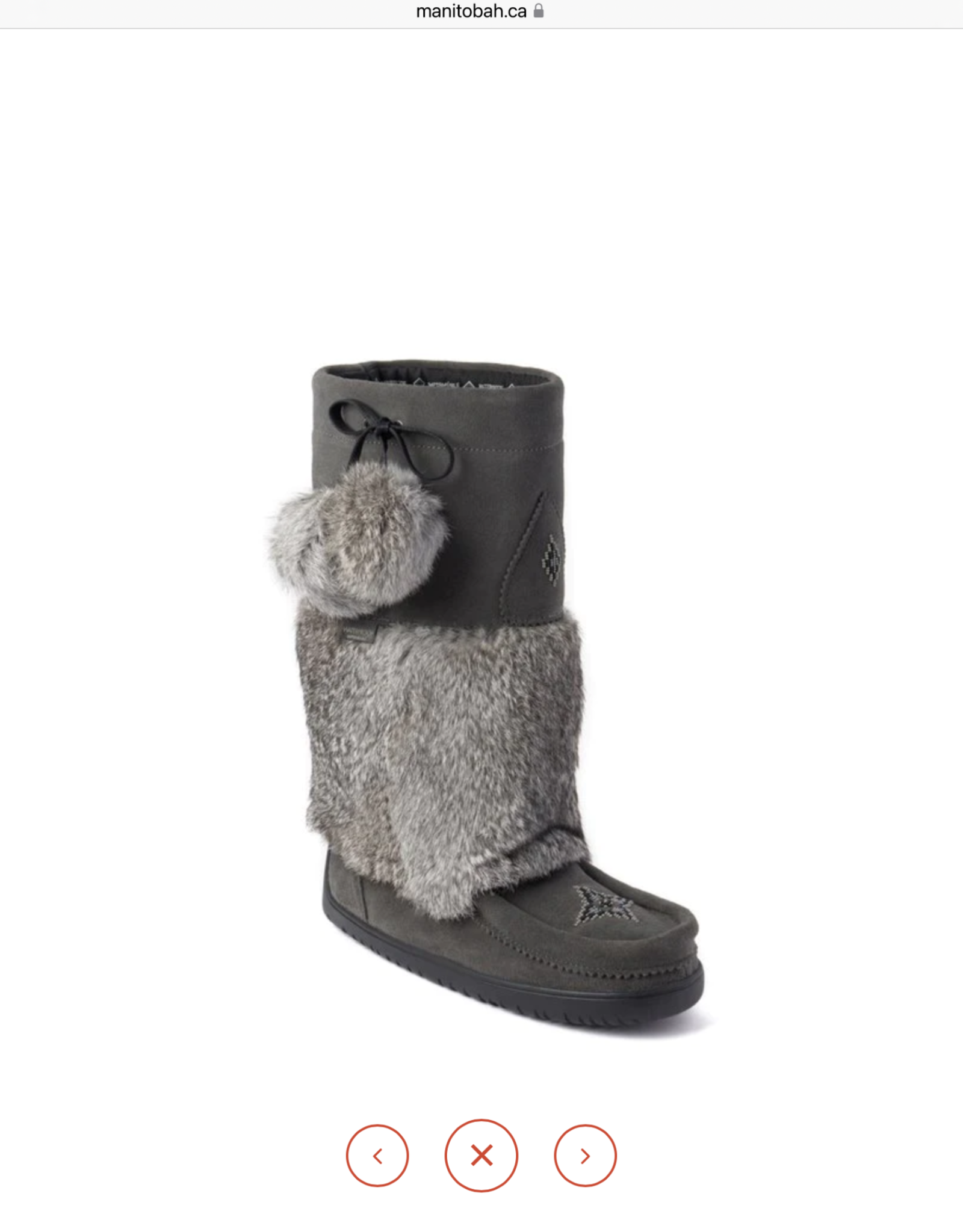 Manitobah Mukluks Manitobah Mukluks 60105 WP Snowy Owl Suede Mukluk Ladies’