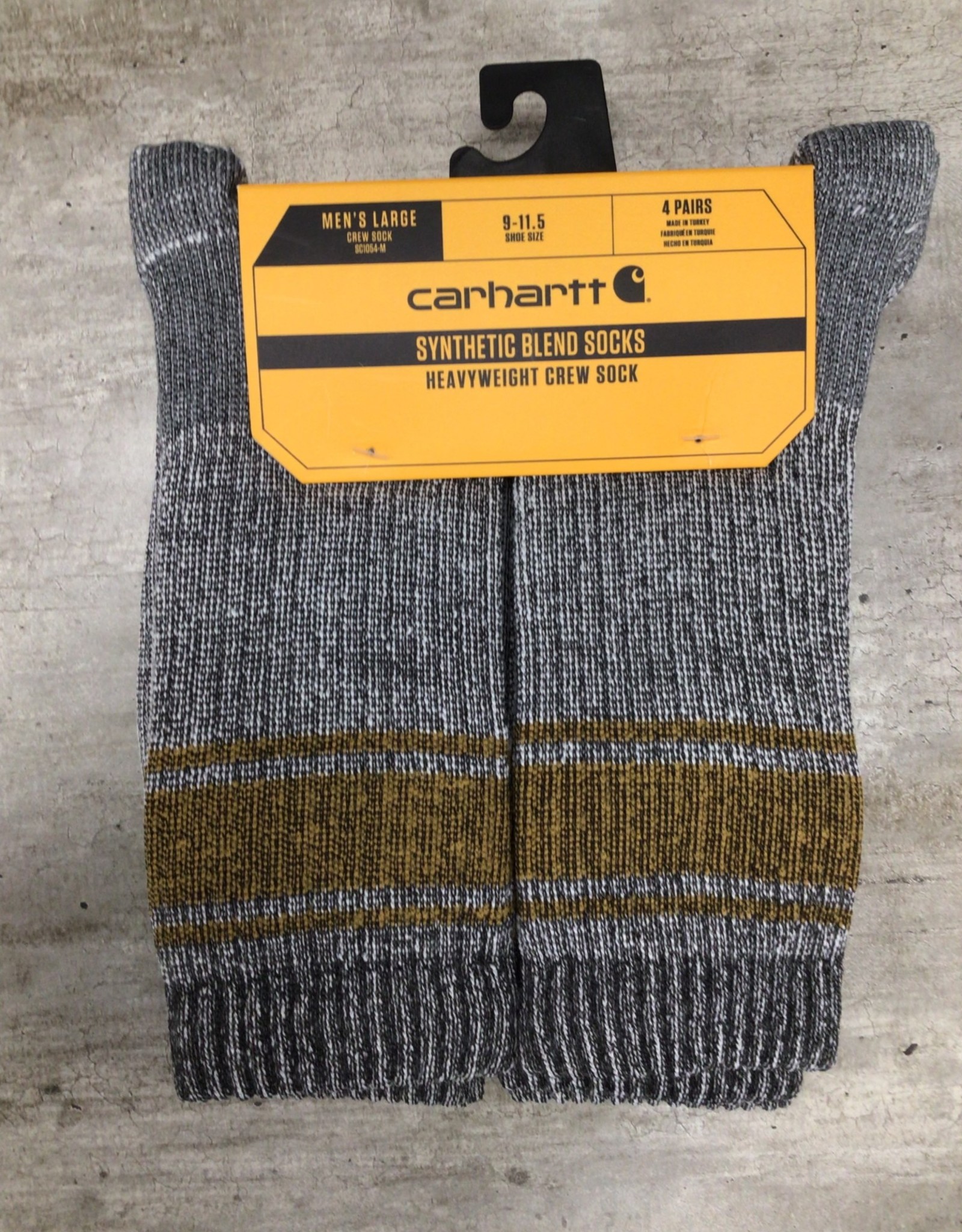 Carhartt Carhartt SC1054M Synthetic Blend Heavyweight Crew Sock 4 pk Men’s