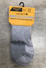 Carhartt Carhartt SQ6103M Midweight Cotton Blend Quarter Sock 3pk