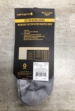 Carhartt Carhartt SQ6103M Midweight Cotton Blend Quarter Sock 3pk