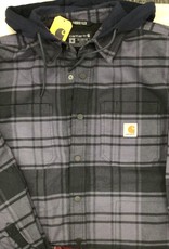 Carhartt Carhartt 105621 Rugged Flex Relaxed Fit Flannel Fleece Lined Hooded Shirt Jac Men’s