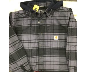 Carhartt RUGGED FLEX® RELAXED FIT FLANNEL FLEECE LINED HOODED