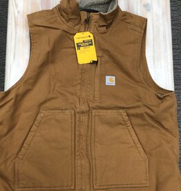 Carhartt Carhartt 104277 Washed Duck Sherpa-Lined Mock Neck Vest Men’s