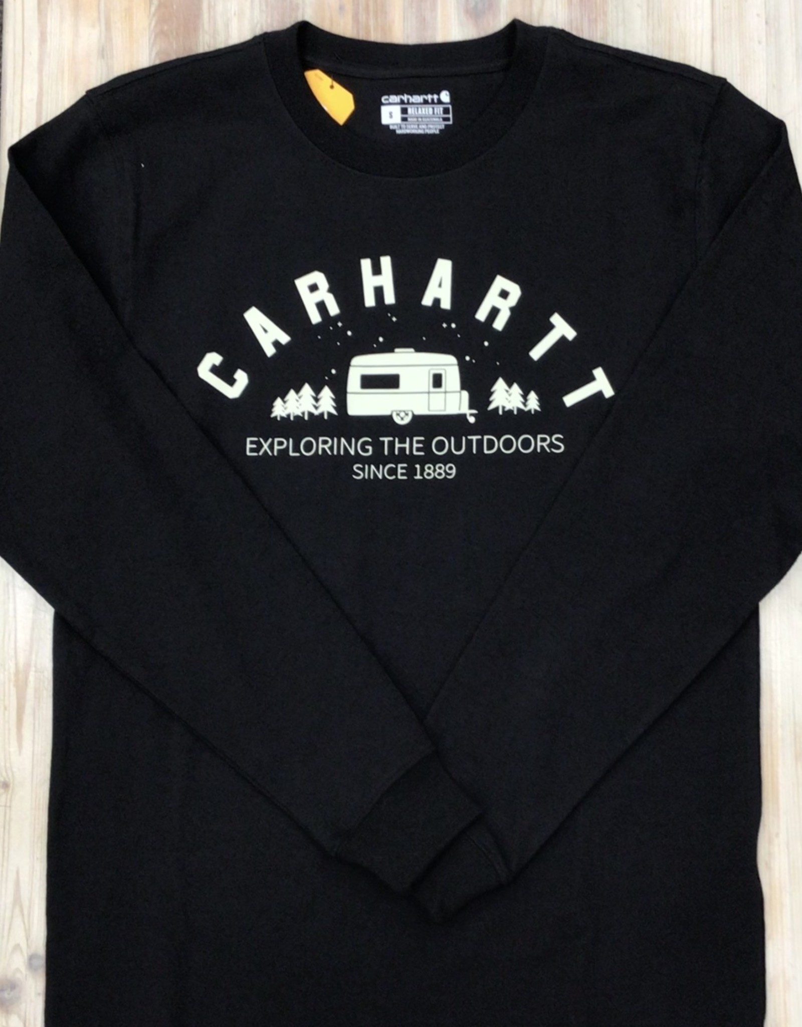 Carhartt Carhartt 105661 Relaxed Fit Heavyweight Long-Sleeve Camper Graphic  T-Shirt Men’s