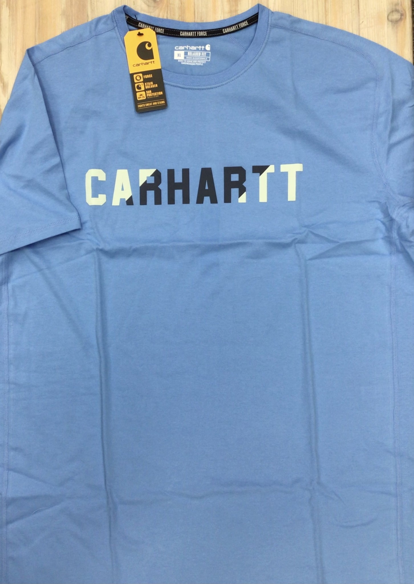 Carhartt 105203 Force Relaxed Fit Midweight Short-Sleeve Block Logo Graphic  T-Shirt Men's - Shoes & M'Orr