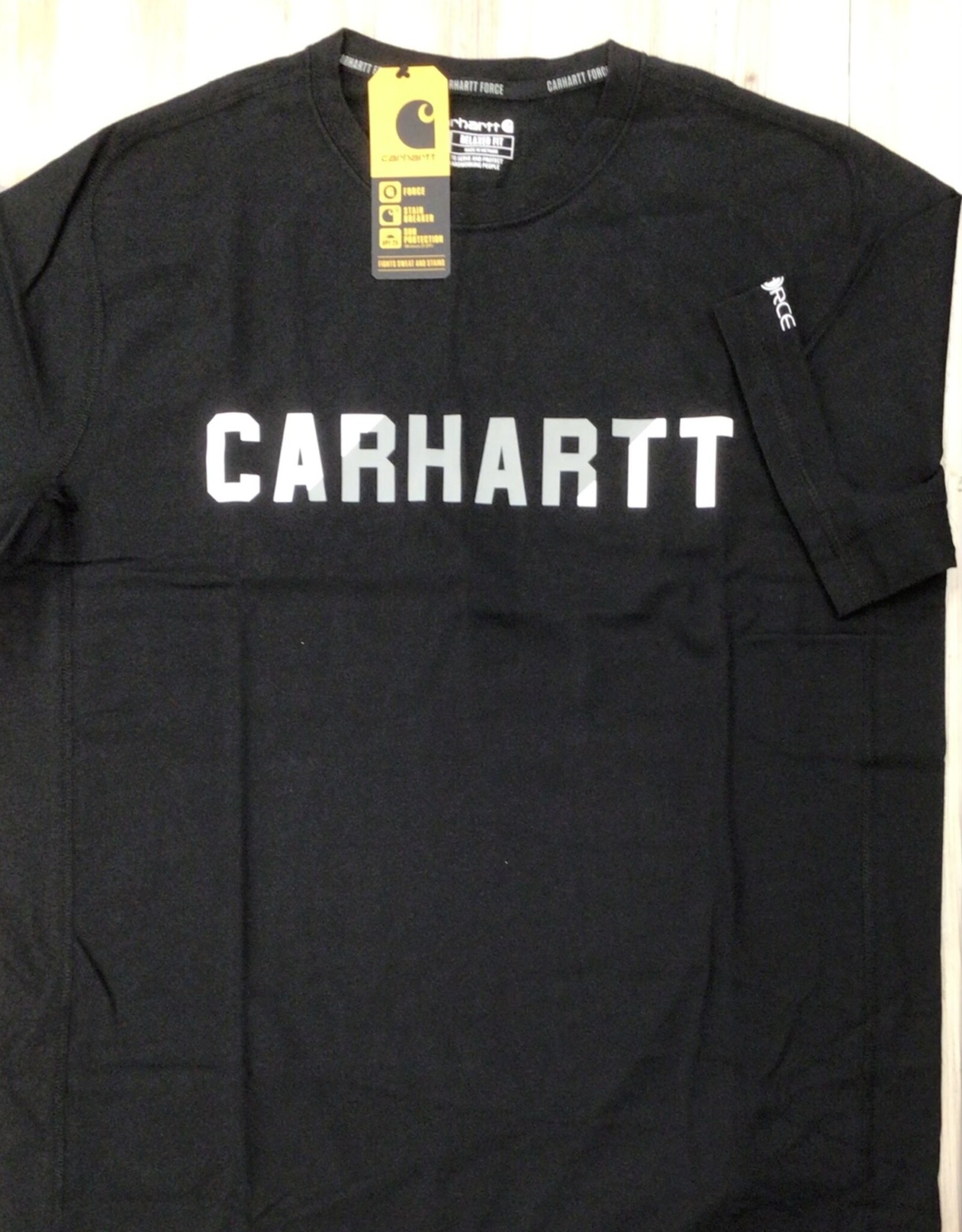 Carhartt Carhartt 105203 Force Relaxed Fit Midweight Short-Sleeve Block  Logo Graphic T-Shirt Men’s