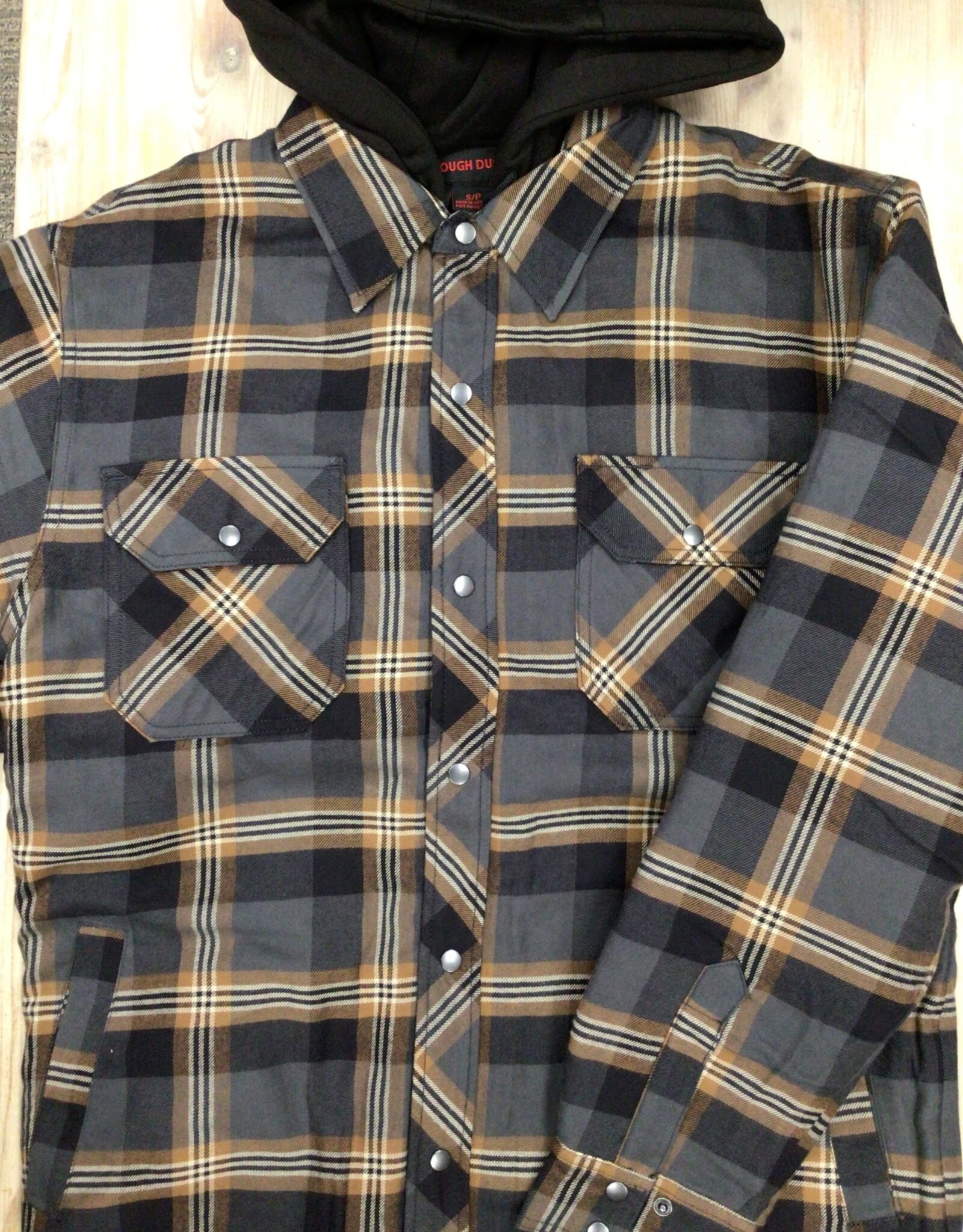 Tough Duck Quilt Lined Hooded Flannel Jac-shirt WS06