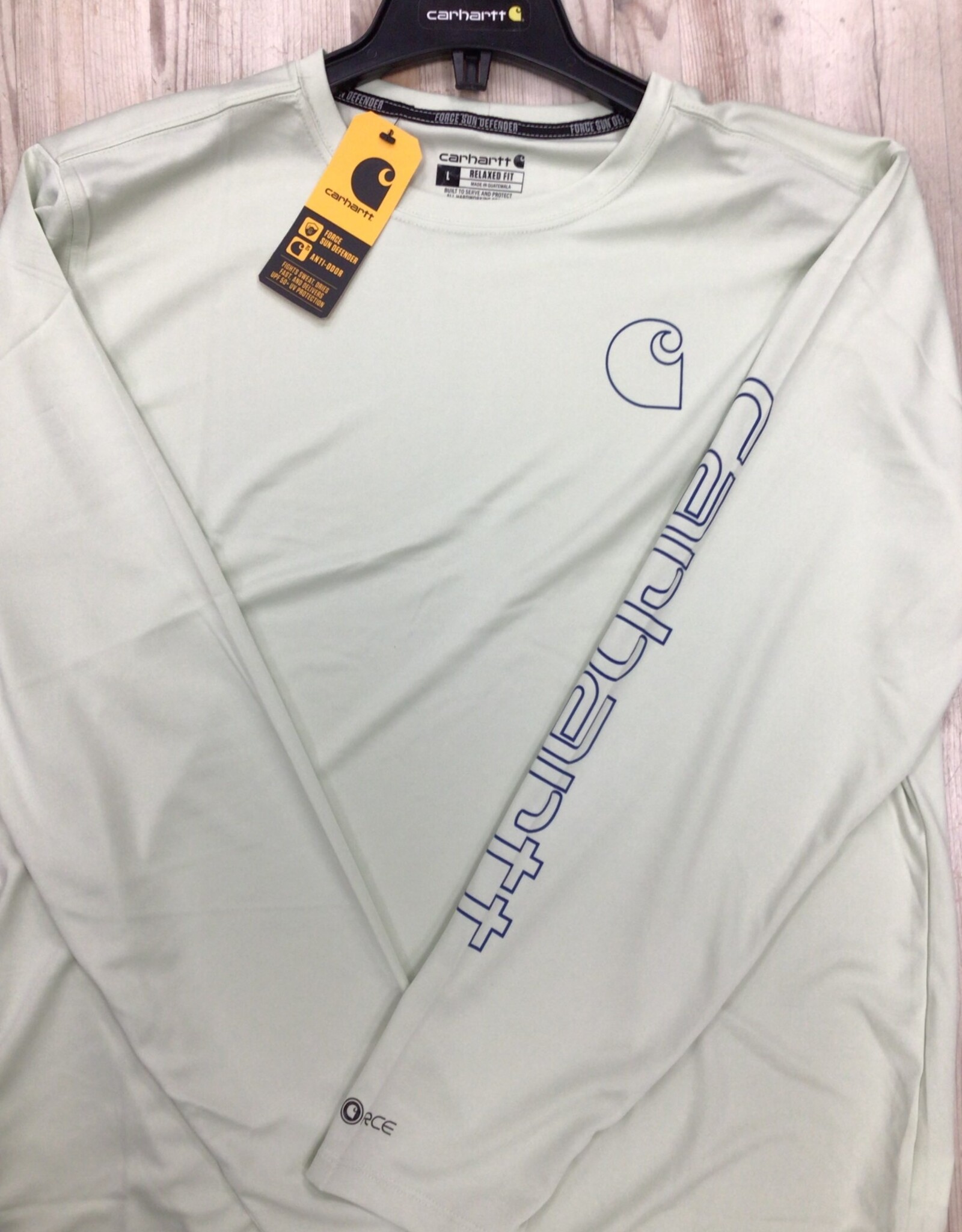 Carhartt Carhartt 106164 Force Sun Defender Lightweight Long-Sleeve Logo Graphic T-Shirt Men’s