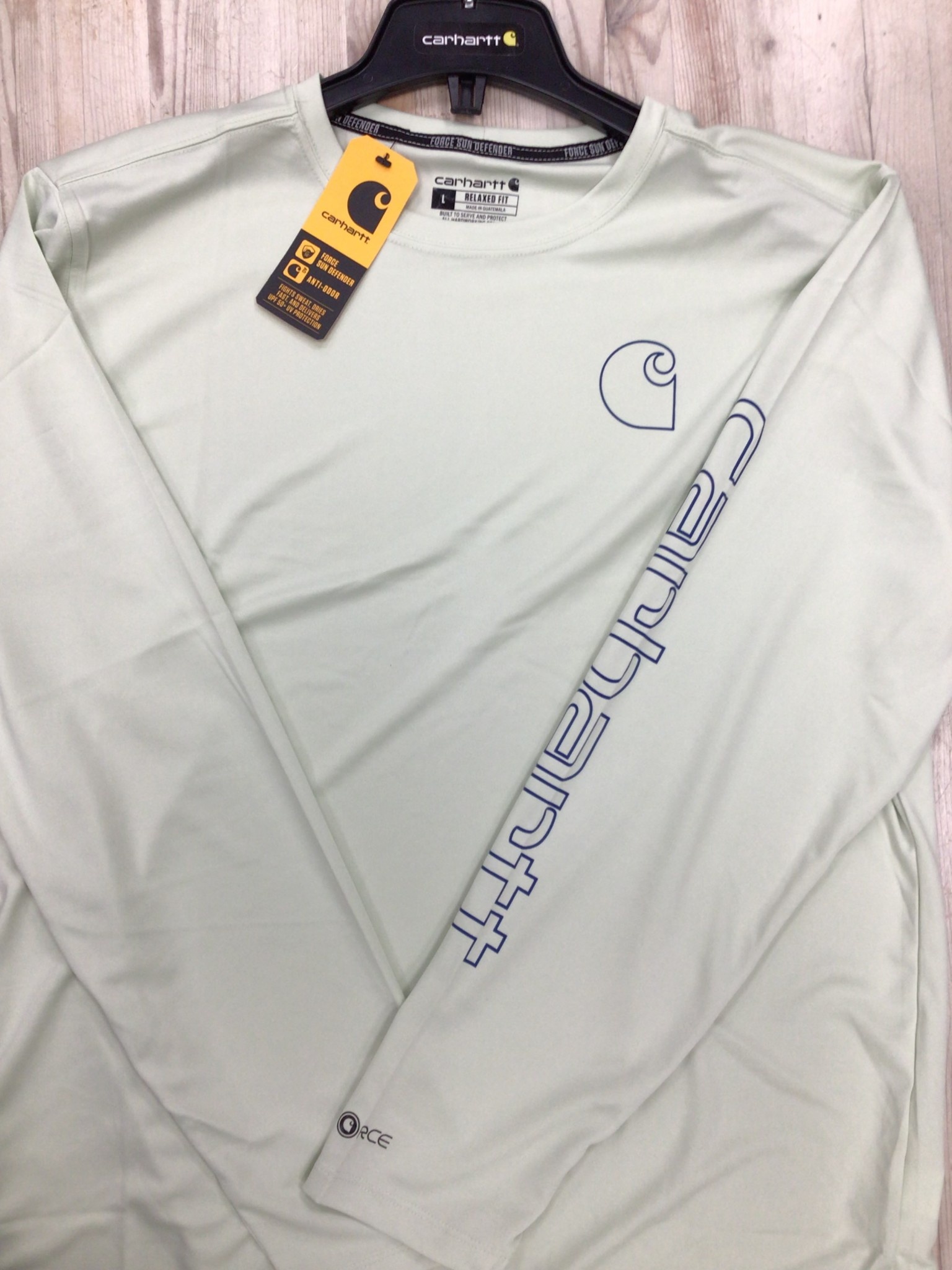 Carhartt 106164 Force Sun Defender Lightweight Long-Sleeve Logo