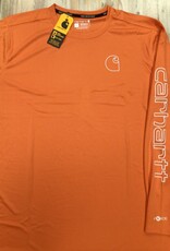 Carhartt Carhartt 106164 Force Sun Defender Lightweight Long-Sleeve Logo Graphic T-Shirt Men’s
