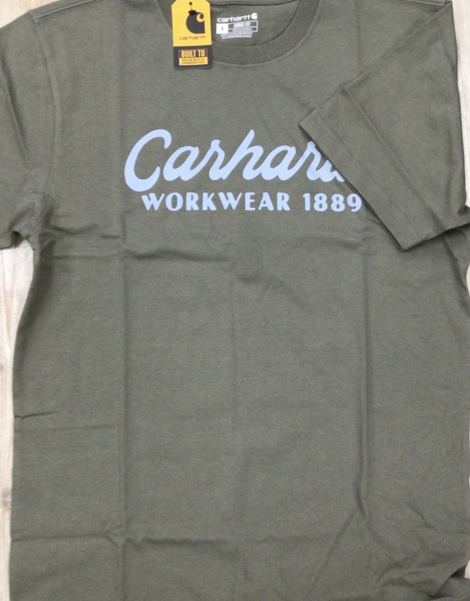 Carhartt Carhartt 106158 Loose Fit Heavyweight Short-Sleeve Script Graphic T-Shirt Men’s