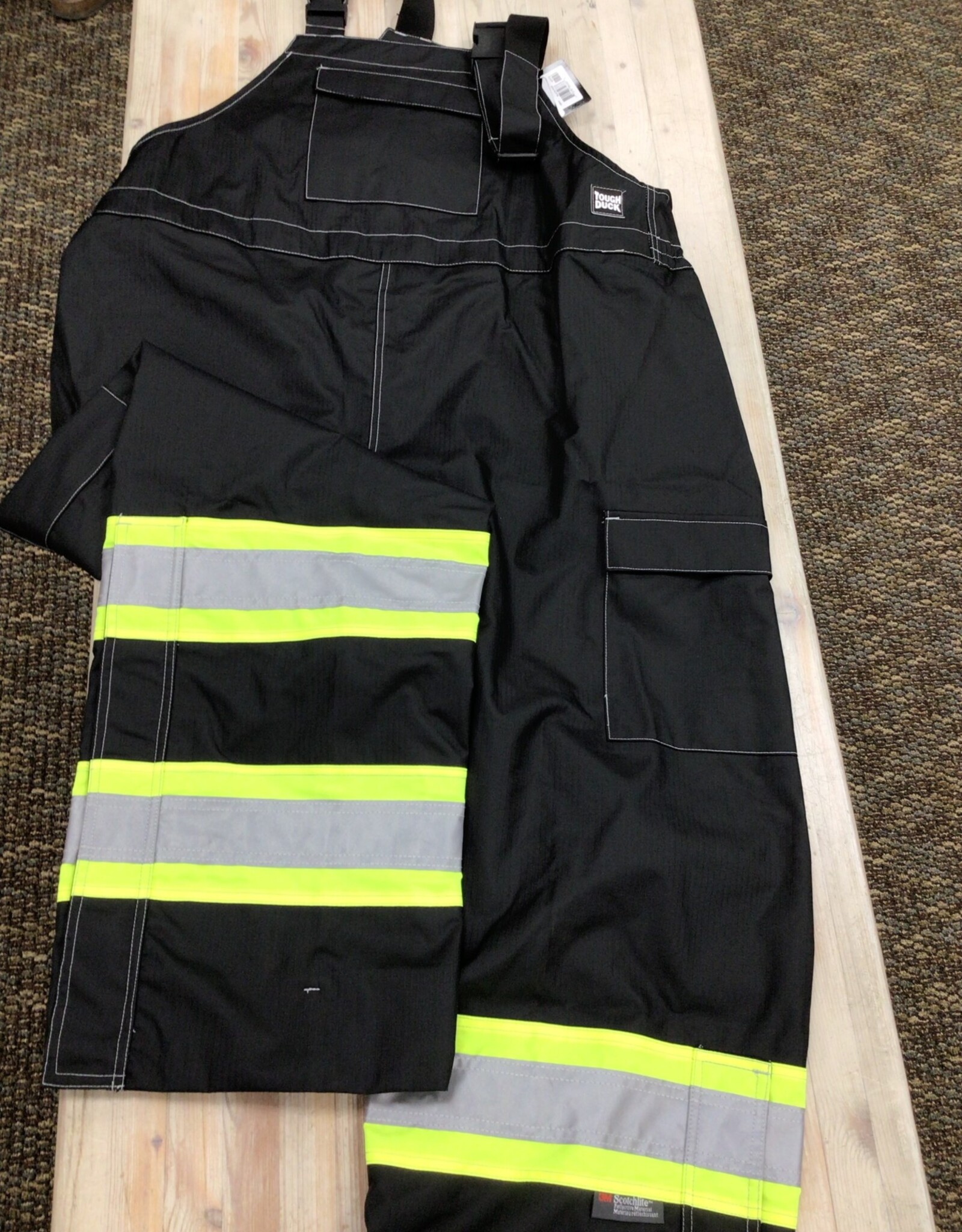 Tough Duck Tough Duck SB041 Ripstop Unlined Safety Rain Bib Overall Men’s