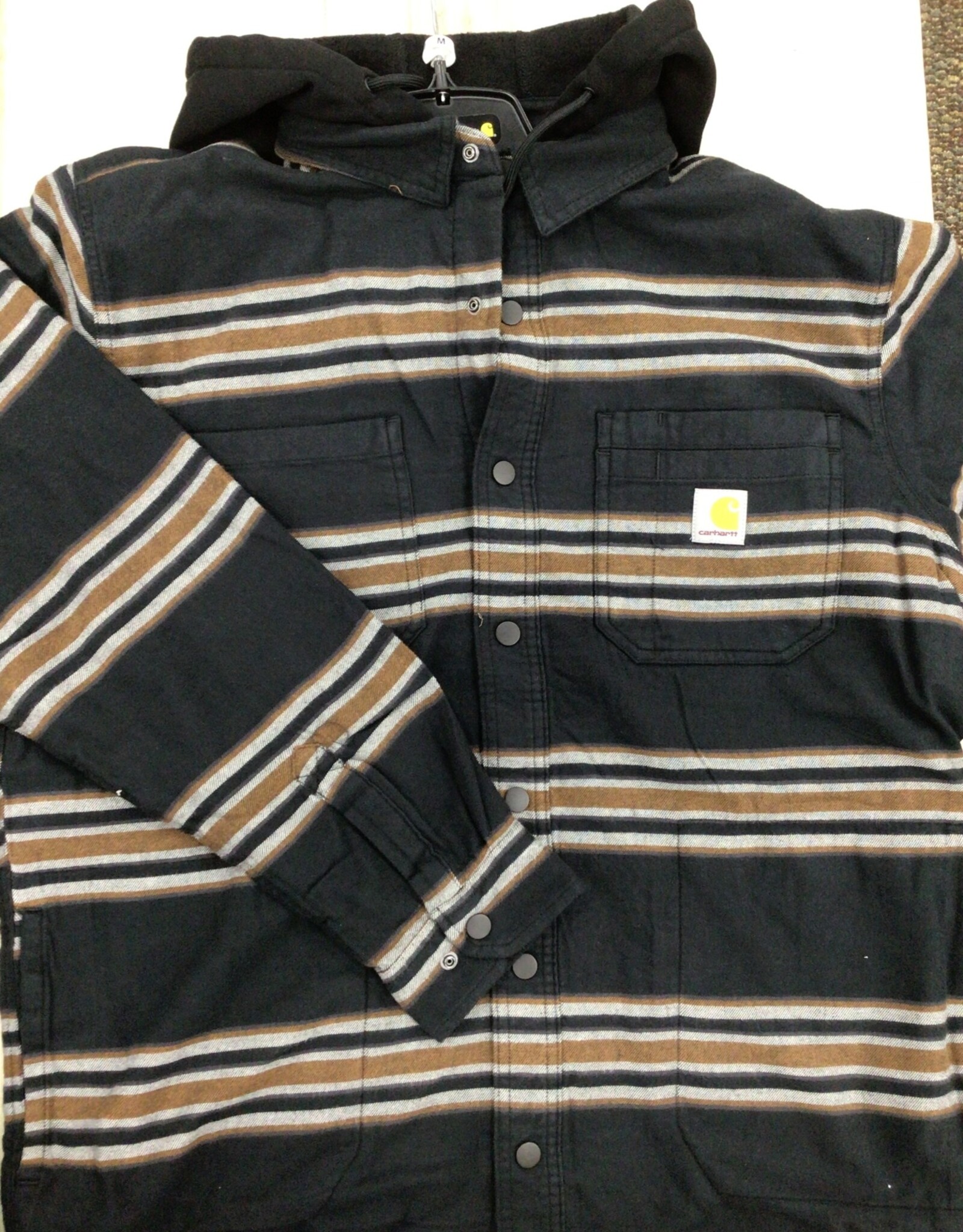 Carhartt Carhartt 106353 Carhartt Rugged Flex Relaxed Fit Flannel Fleece Lined Hooded Shirt Jac Men’s