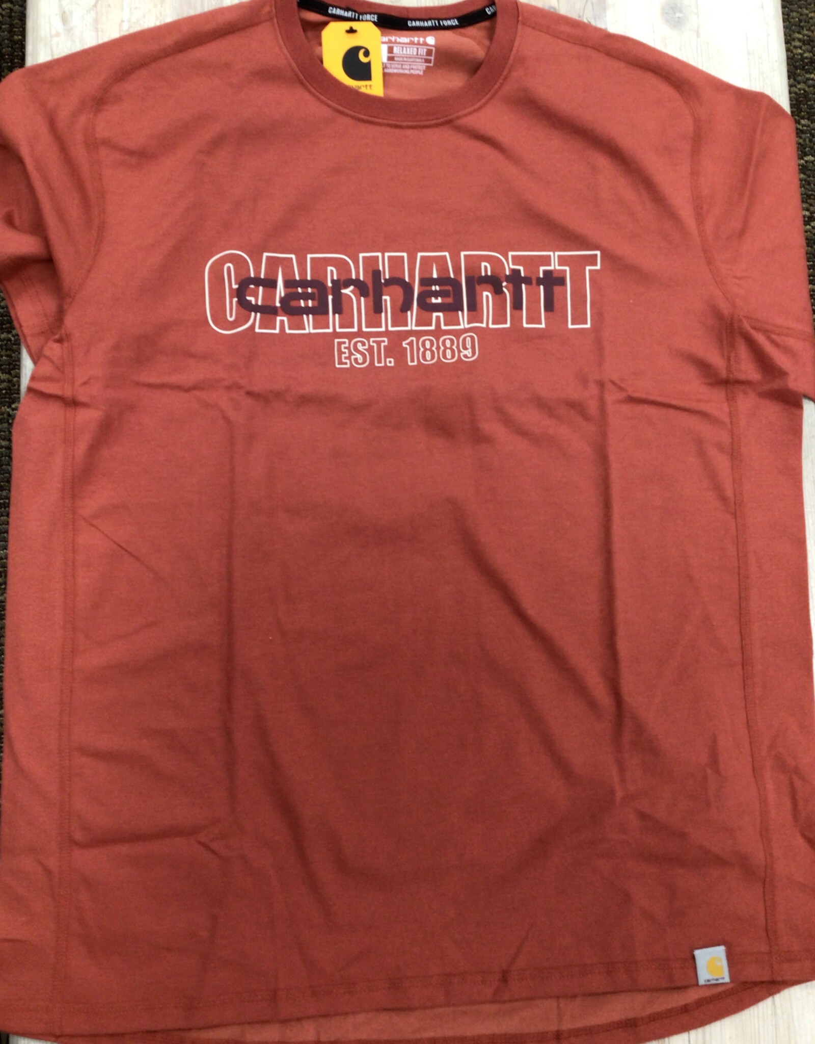 Carhartt Carhartt 106653 Force Relaxed Fit Midweight Short Sleeve Logo Graphic T-Shirt Men’s